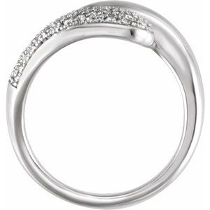 Pavé-Style Bypass Ring