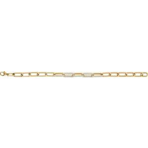 Accented Paperclip-Style Bracelet