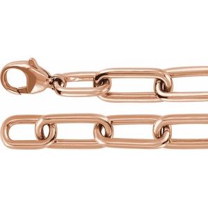 14K Rose Gold 1 1/2 CTW Lab-Grown Diamond Paperclip-Style 7" Bracelet – image 2
