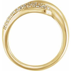 Pavé-Style Bypass Ring