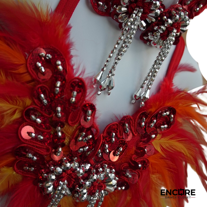 Phoenix Flame Feathered Dance Set