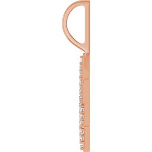 14K Rose Gold 1/5 CTW Natural Diamond Star of David Pendant
