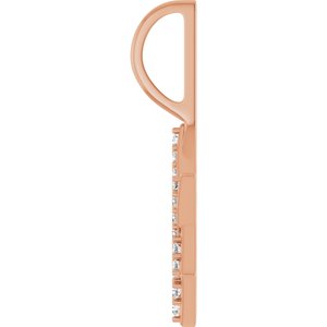 14K Rose Gold 1/6 CTW Natural Diamond Star of David Pendant