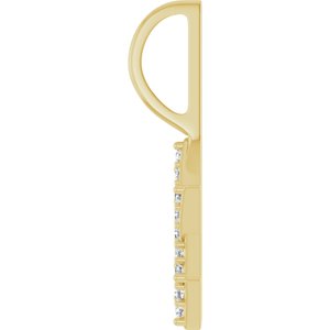 14K Yellow Gold 1/8 CTW Natural Diamond Star of David Pendant