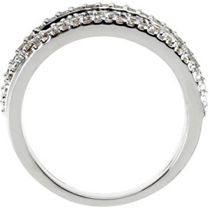14K White Gold 3/4 CTW Natural Diamond Ring