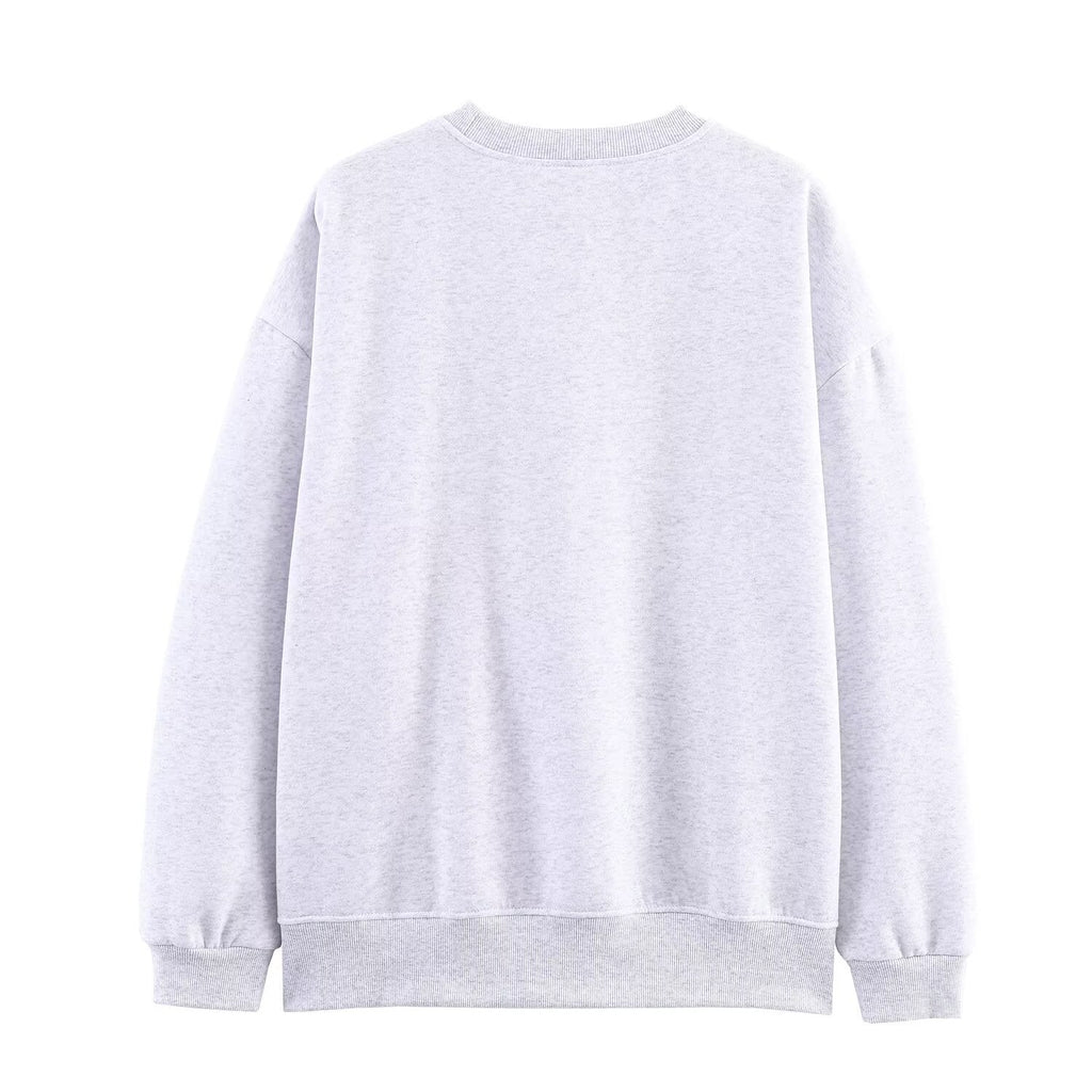 Women Clothing Autumn Loose Casual Vibrant Cartoon Print Sweatshirt
