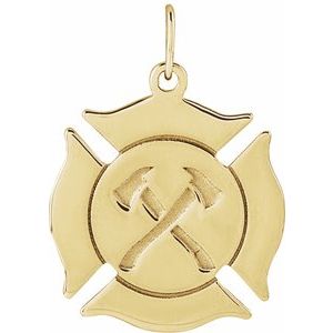 Engravable Fireman Necklace or Pendant