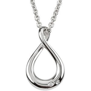 Infinity-Inspired Accented Necklace