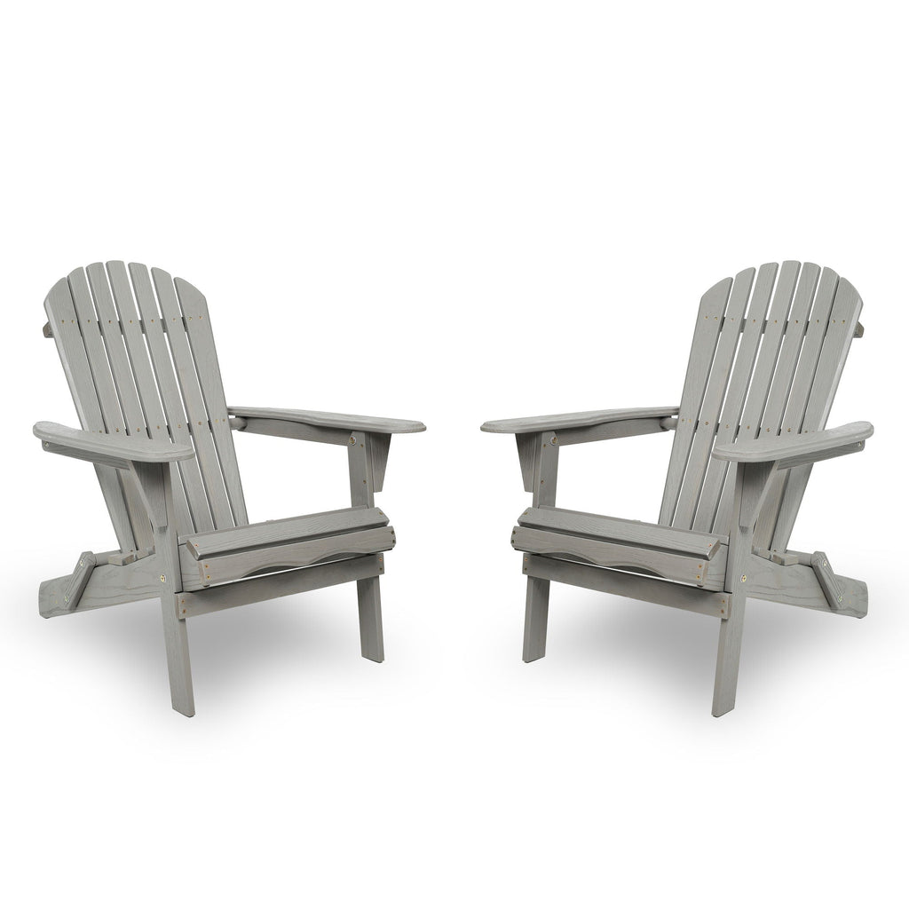 Lounge Patio Chair For Garden Outdoor Wooden Folding Adirondack Chair (Set of 2) Solid Cedar Wood Lounge Patio Chair For Garden