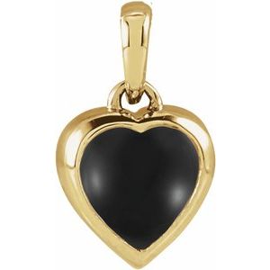 Cabochon Heart Necklace or Pendant