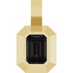 Back-Set Solitaire Pendant