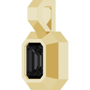 Back-Set Solitaire Pendant