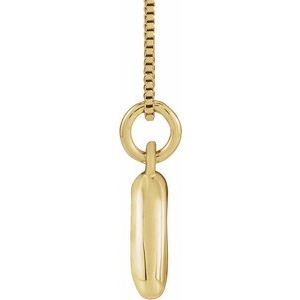 Bubble Initial Necklace or Pendant