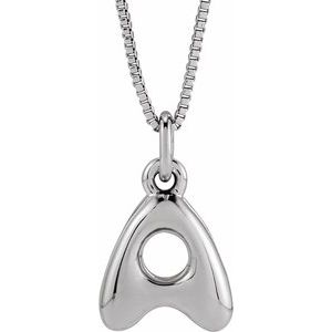 Bubble Initial Necklace or Pendant