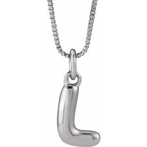 Bubble Initial Necklace or Pendant