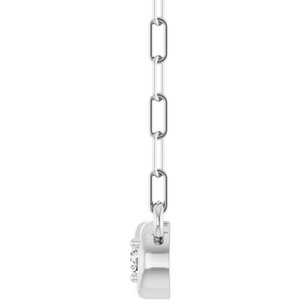 Two-Stone Infinity-Inspired Necklace or Center