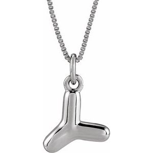 Bubble Initial Necklace or Pendant