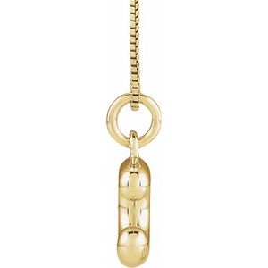 Bubble Initial Necklace or Pendant