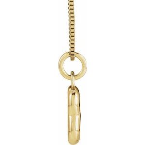 Bubble Initial Necklace or Pendant
