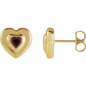 Bezel-Set Solitaire Earrings