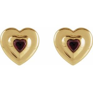 Bezel-Set Solitaire Earrings