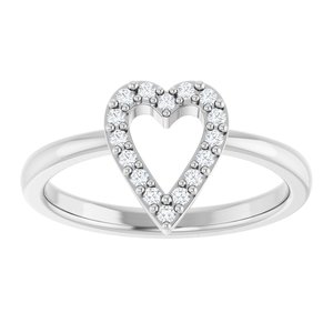 Accented Heart Ring