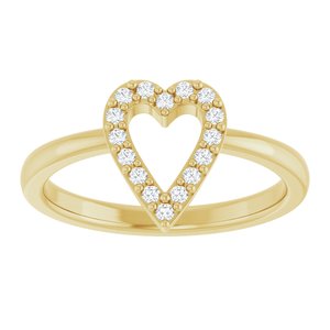 Accented Heart Ring