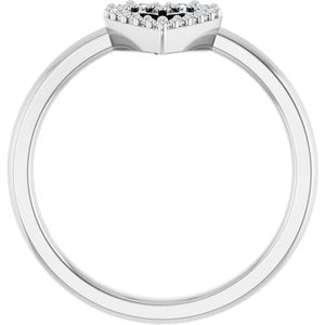 Accented Heart Ring