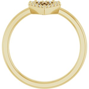 Accented Heart Ring
