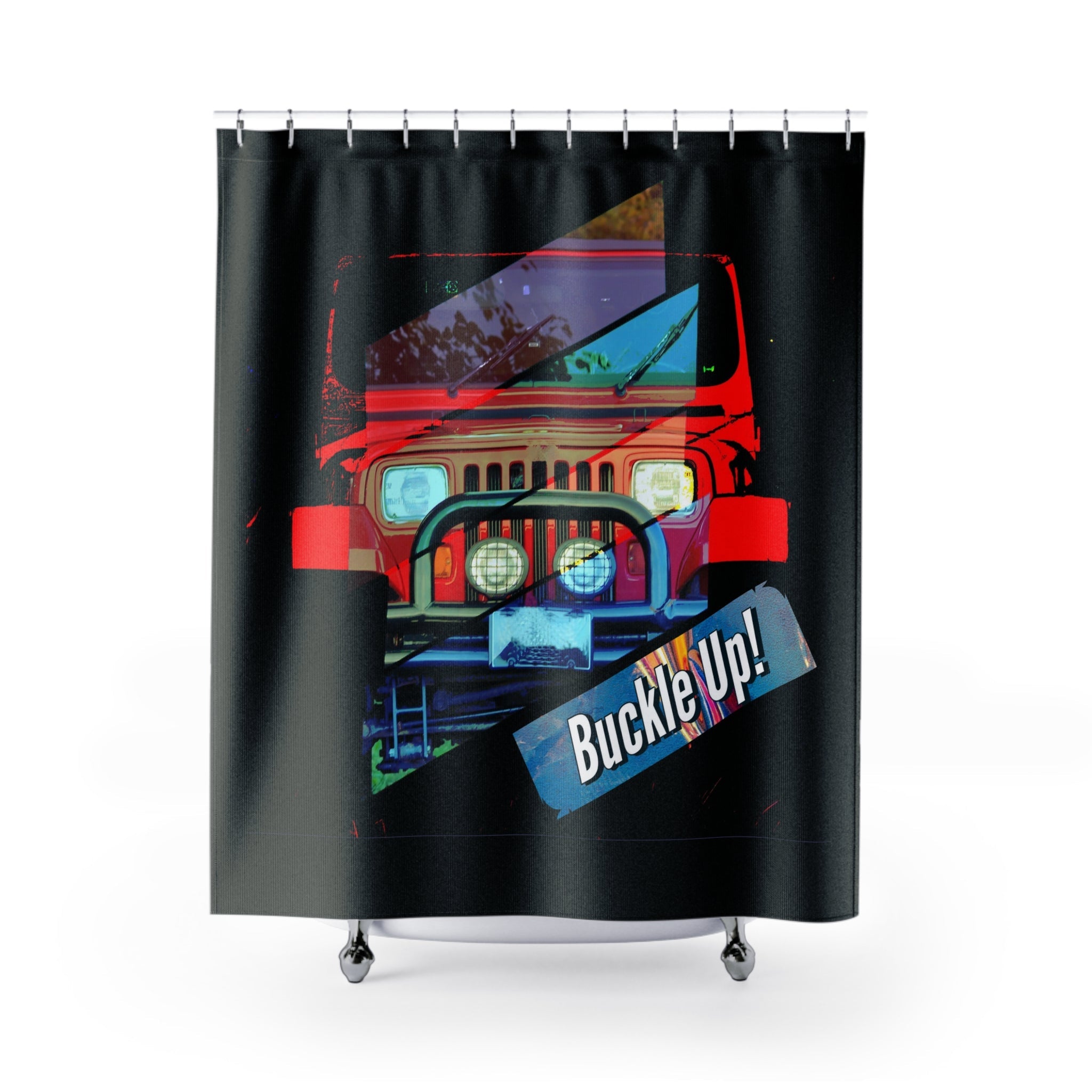 Buckle Up!  4 x 4 SUV Shower Curtains