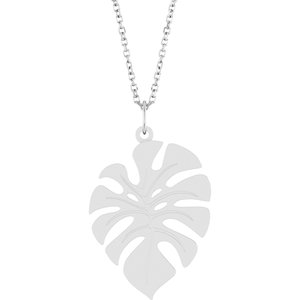 Monstera Leaf Necklace or Pendant