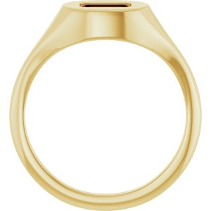 Solitaire Signet Ring
