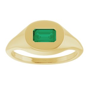 Solitaire Signet Ring