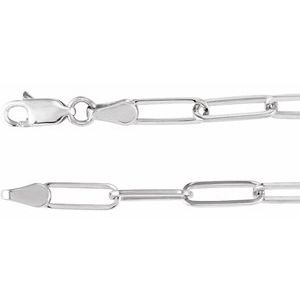Sterling Silver 3.85 mm Paperclip-Style 16" Chain