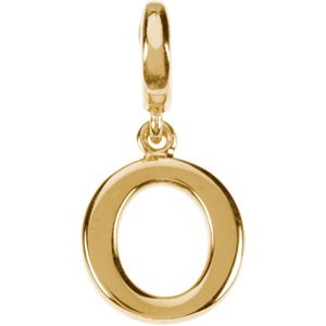14K Yellow Gold Circle Charm/Pendant