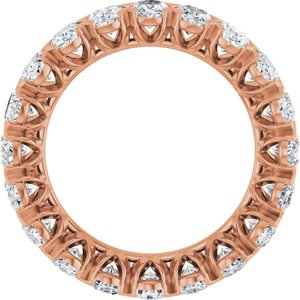 14K Rose 5 CTW Lab-Grown Diamond Eternity Band Size 7