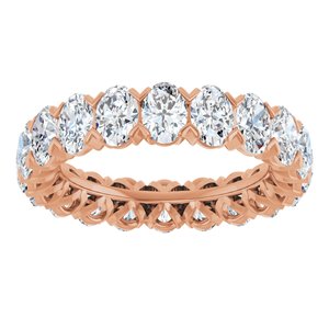 14K Rose 5 CTW Lab-Grown Diamond Eternity Band Size 7