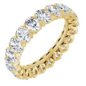 14K Yellow 5 1/4 CTW Lab-Grown Diamond Eternity Band Size 8.5