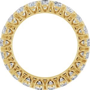 14K Yellow 5 1/4 CTW Lab-Grown Diamond Eternity Band Size 8.5