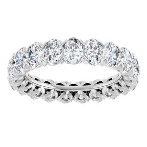 14K White 5 1/4 CTW Lab-Grown Diamond Eternity Band Size 8.5