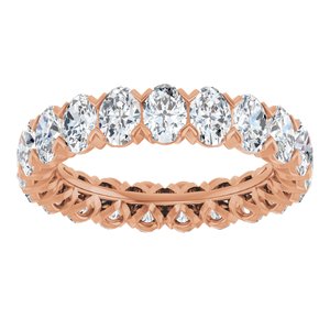 14K Rose 5 1/4 CTW Lab-Grown Diamond Eternity Band Size 8.5