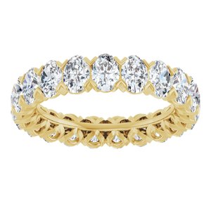 14K Yellow 5 1/4 CTW Lab-Grown Diamond Eternity Band Size 8.5