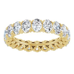 14K Yellow 5 CTW Lab-Grown Diamond Eternity Band Size 8
