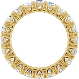 14K Yellow 5 CTW Lab-Grown Diamond Eternity Band Size 8