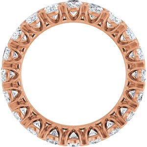14K Rose 5 CTW Lab-Grown Diamond Eternity Band Size 8