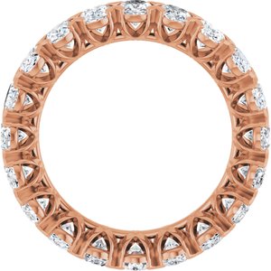 14K Rose 5 CTW Lab-Grown Diamond Eternity Band Size 7.5