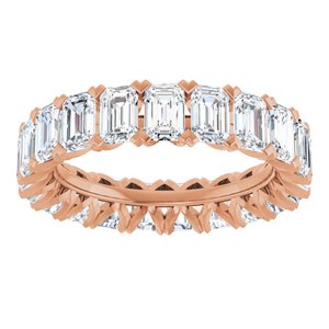 14K Rose 5 1/3 CTW Lab-Grown Diamond Eternity Band Size 6.5