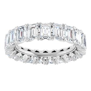14K White 5 5/8 CTW Lab-Grown Diamond Eternity Band Size 7.5