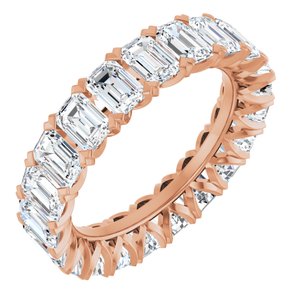14K Rose 5 1/3 CTW Lab-Grown Diamond Eternity Band Size 6