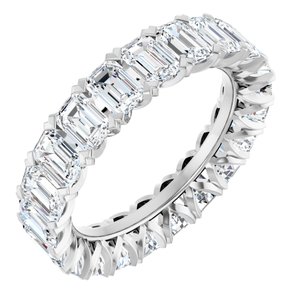 14K White 5 1/3 CTW Lab-Grown Diamond Eternity Band Size 7